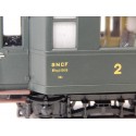 JOUEF VOITURE OCEM 2 CL B9 myfi 13615 SNCF MODELISER BOITE CRISTAL HO