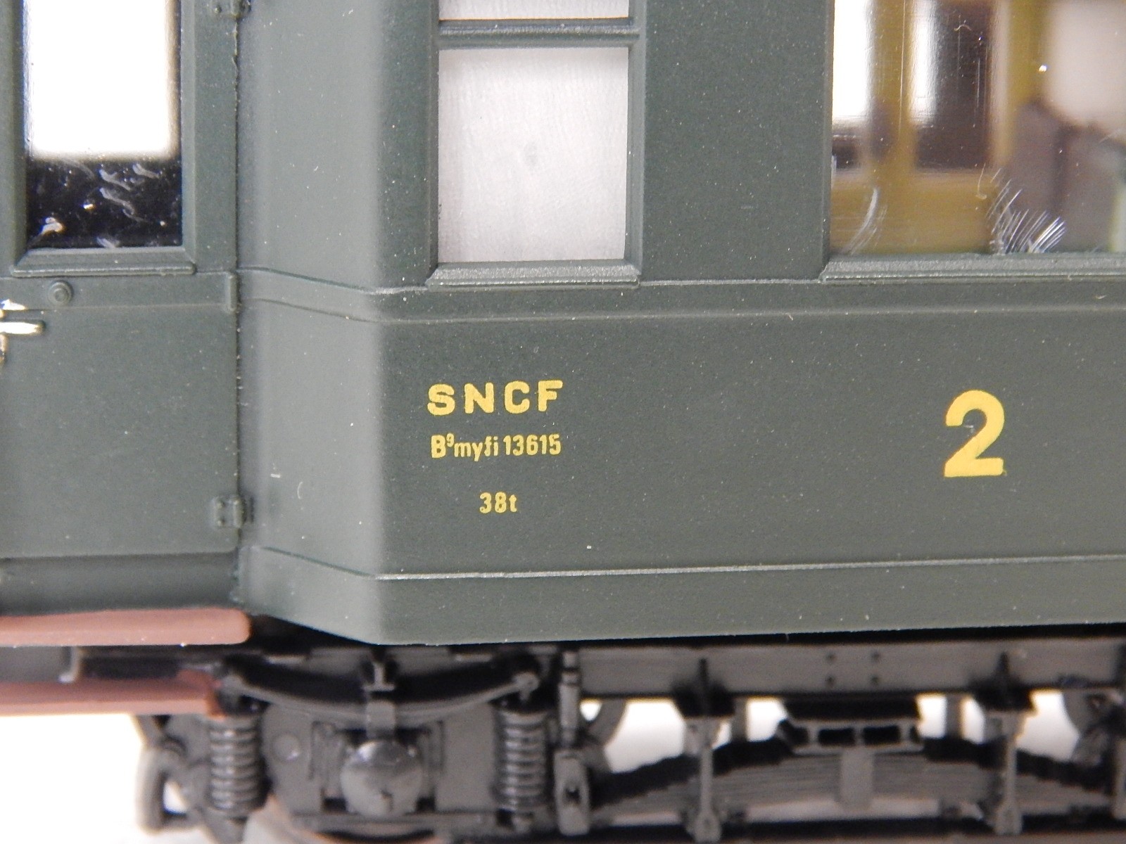 Jouef 5111 Ho Sncf Voiture Ocem Rivets Apparents B9 2ème Classe Livrée