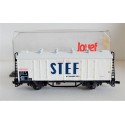 JOUEF WAGON COUVERT REFRIGERANT A ESSIEUX STEF SNCF BOITE CRISTAL 628000