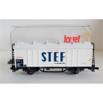 JOUEF WAGON COUVERT REFRIGERANT A ESSIEUX STEF SNCF BOITE CRISTAL 628000