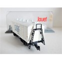 JOUEF WAGON COUVERT REFRIGERANT A ESSIEUX STEF SNCF BOITE CRISTAL 628000