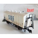 JOUEF WAGON COUVERT REFRIGERANT A ESSIEUX STEF PATINE SNCF BOITE CRISTAL