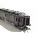 15308 JOUEF HO VOITURE FOURGON POSTALE BOGIE GRIS Y 24 SANS BOITE HO