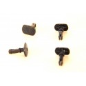 R 10923 JOUEF 4 TAMPONS NOIR D'ORIGINE DE WAGON HO