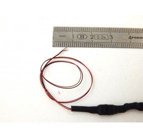 CC2002 DEUX MICRO LEDS 1,0 mm CLIGNOTANTE CABLEE VEHICULE D'URGENCE HO