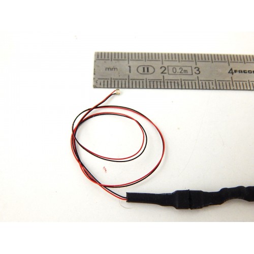 CC2002 DEUX MICRO LEDS 1,0 mm CLIGNOTANTE CABLEE VEHICULE D'URGENCE HO