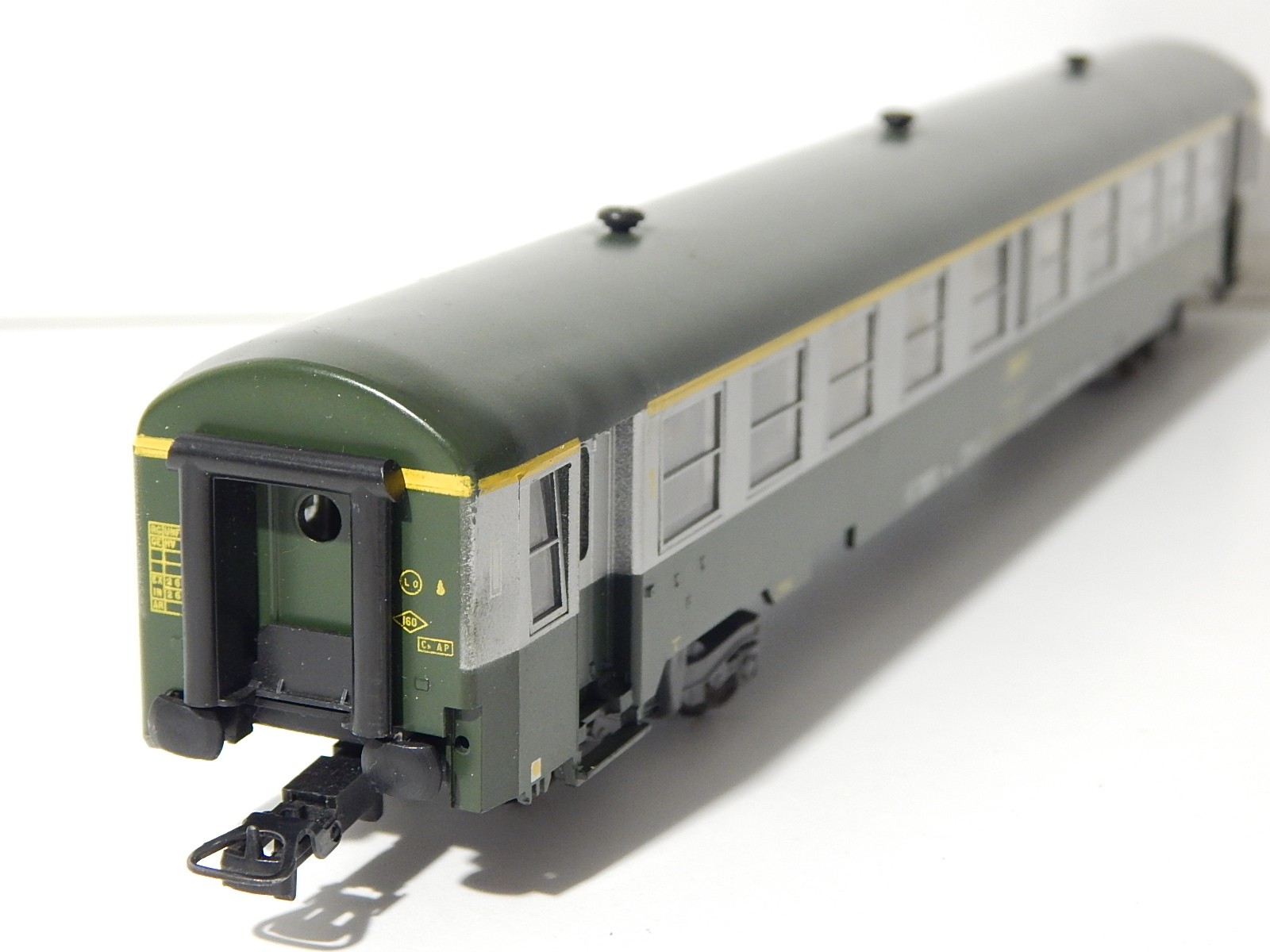 RARE! MMM RG HO WAGON A COMPARTIMENT, VOITURE VOYAGEUR A PORTIERE 2e