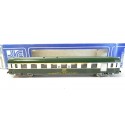 JOUEF VOITURE UIC MIXTE VERTE TOIT VERT A9 1CL - HO EN BOITE BLEU 5294
