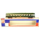 JOUEF VOITURE UIC VERTE TOIT VERT BANDE ALU A9 1CL - HO EN BOITE BBR 5291