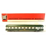 JOUEF VOITURE UIC MIXTE VERTE TOIT VERT A9 1CL - HO EN BOITE ROUGE 4694