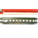 JOUEF VOITURE UIC MIXTE VERTE TOIT VERT A9 1CL - HO EN BOITE ROUGE 4694