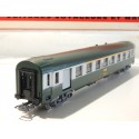 JOUEF VOITURE UIC MIXTE VERTE TOIT VERT A9 1CL - HO EN BOITE ROUGE 4694
