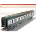 JOUEF VOITURE UIC MIXTE VERTE TOIT VERT A9 1CL - HO EN BOITE ROUGE 4694