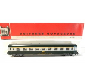 JOUEF VOITURE UIC VERTE TOIT GRIS A9 1CL - HO EN BOITE ROUGE 4691