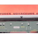 JOUEF FOURGON A BAGAGE SNCF MODIFIER ECLAIRAGE LEDS HO EN BOITE ROUGE 4620 HO