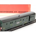 JOUEF FOURGON A BAGAGE SNCF MODIFIER ECLAIRAGE LEDS HO EN BOITE ROUGE 4620 HO