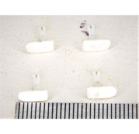 R 11561 - 4 TAMPONS D'ORIGINE BLANC POUR LOCOMOTIVE JOUEF - HO