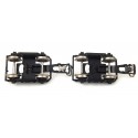 R 8771 LOT DE 2 BOGIE Y 24 SANS FREIN NOIR HO ROUES EN METAL