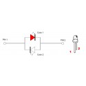 CC2003 - 10 LEDS BI-COULEUR BLANC/ROUGE 3 MM SPECIALE TRAIN HO JOUEF ROCO LIMA