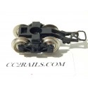 1 BOGIE DE WAGON JOUEF NOIR ROUES METAL HO -