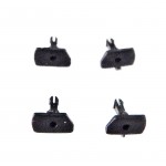 R 4307 - 4 TAMPONS VOITURE VOYAGEURS JOUEF - HO UIC - INOX - TEE - GRAND CONFORT