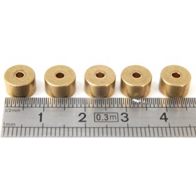 R 15347 RONDELLES OU PALIER EN LAITON AXES 2 MM HO JOUEF OU AUTRE MARQUE