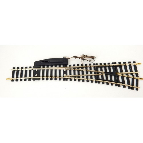 R 4186 JOUEF AIGUILLAGE LONG 247 mm MAILLECHORT ELECTRIQUE DERIVE DROITE HO