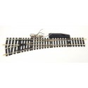 R 4187 JOUEF UN AIGUILLAGE LONG 247 mm LAITON MAILLECHORT ELECTRIQUE GAUCHE HO
