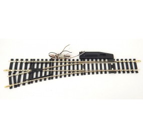 R 4187 JOUEF UN AIGUILLAGE LONG 247 mm MAILLECHORT ELECTRIQUE GAUCHE HO