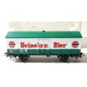 WAGON COUVERT JOUEF BIERE HEINEKEN TRES BON ETAT HO EN BOITE ROUGE 6270
