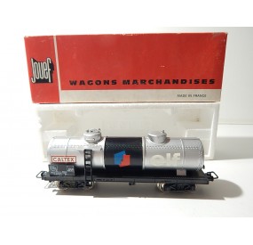 JOUEF WAGON CITERNE CALTEX ELF A BOGIES EN BOITE ROUGE REF 6510 HO