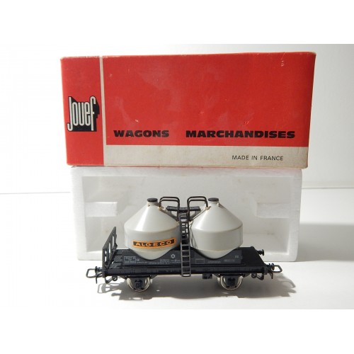 JOUEF UN WAGON CIMENTIER ALGECO NEUF EN BOITE ROUGE REF 6420 HO