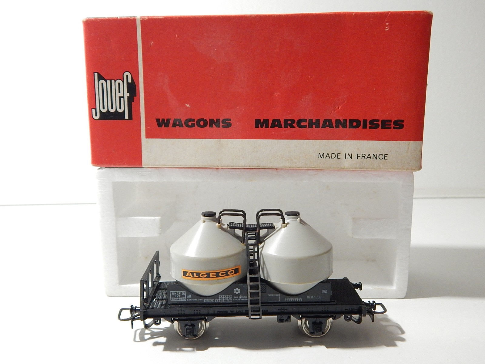 Lot De 6 Wagons Citernes Arbet Algeco Esso Ciments - Jouef - HO - Occasion
