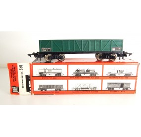 JOUEF UN WAGON TOMBEREAU TP VERT A BOGIE EN BOITE CARTON N°2 REF 650