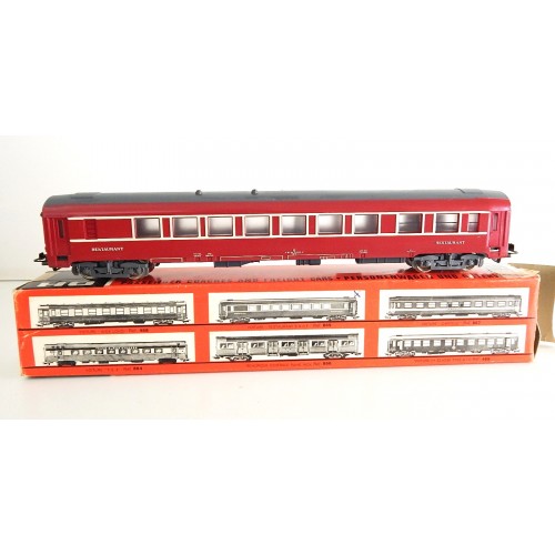 JOUEF VOITURE ROUGE RESTAURANT HO EN BOITE REF 859 HO EN BOITE CARTON