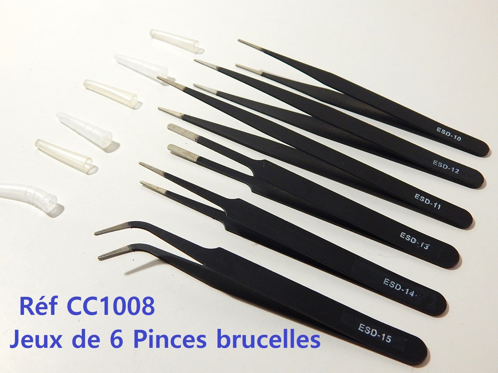Jeu de 2 mini Pinces de précision, à bec long et coupante 140-150mm Jeu de 2 mini Pinces de précision, à bec long et coupante 140-150mm