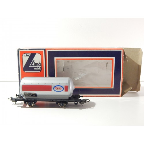 REF 2711 LIMA WAGON CITERNE A ESSIEUX ESSO EN BOITE HO