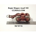 B 116 - UN DE BOGIES MARRON DE WAGON JOUEF JOUEF HO
