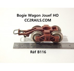 B 116 - UN DE BOGIES MARRON DE WAGON JOUEF JOUEF HO