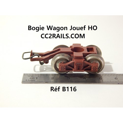 B 116 - UN DE BOGIES MARRON DE WAGON JOUEF JOUEF HO