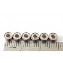 CC0041 LOT DE SIX MICRO ROULEMENT A BILLE BLINDE 2x5x2.5mm