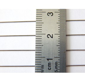 CC0042 LOT 4 TIGES METAL INOX 0,2 mm POUR MAIN MONTOIR LOCOMOTIVE HO