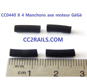 4 MANCHONS POUR AXES MOTEUR LOCOMOTIVE GEGE - HO