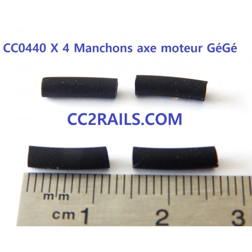 4 MANCHONS POUR AXES MOTEUR LOCOMOTIVE GEGE - HO