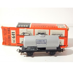 REF 641 JOUEF WAGON VINS DU POSTILLON ETAT NEUF EN BOITE CARTON HO