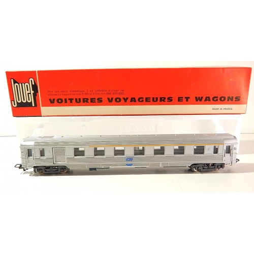 JOUEF VOITURE INOX MIXTE FOURGON 1cl INOX SNCF REF 5593 EN BOITE HO