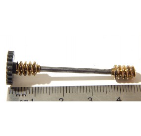 R 15672 AXE 45 mm AVEC COURONNE ET VIS SANS FIN D'ORIGINE TGV JOUEF HO