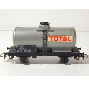 JOUEF WAGON CITERNE TOTAL GRIS A ESSIEUX BRUNIES SANS BOITE HO