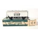 HORNBY WAGON COUVERT A ESSIEUX STEF FRIGORIFIQUE EN BOITE VERTE REF 705