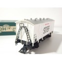 HORNBY WAGON COUVERT A ESSIEUX STEF FRIGORIFIQUE EN BOITE VERTE REF 705